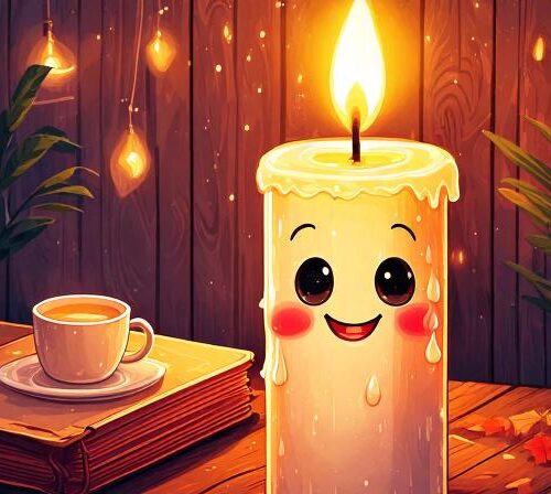 candle smiling